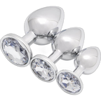 Jeweled Metal Butt Plug Set