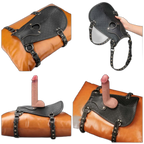 Rebellion Reign - Suction Cup Dildo Mount - Leather Strap On Harness & Versatile Mount