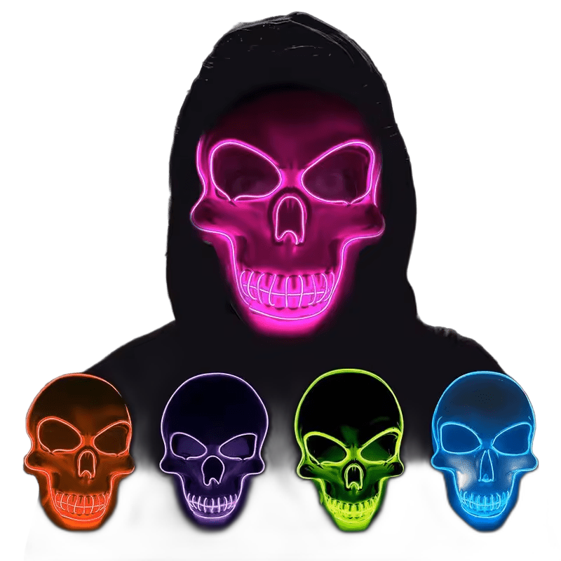 Neon Skully Mask