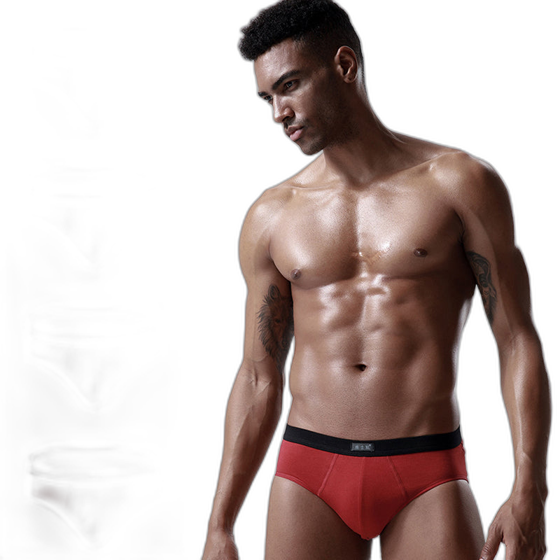 4 Pack Cotton Support U Convex Pouch Briefs