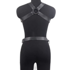 Full Torso Adjustable Leather Harness