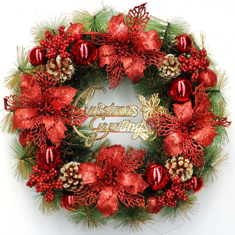 Christmas Wreath Door Hanging Decorations Festive Ornaments