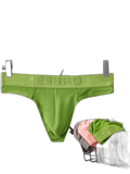 2 Pack Men's Ribbed Butt-Lifting U-Pouch Sexy Thong