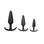 Prowler RED 3 Piece Anal Training Butt Plug Kit Black