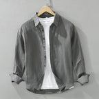 Men’s Linen Collar Shirt