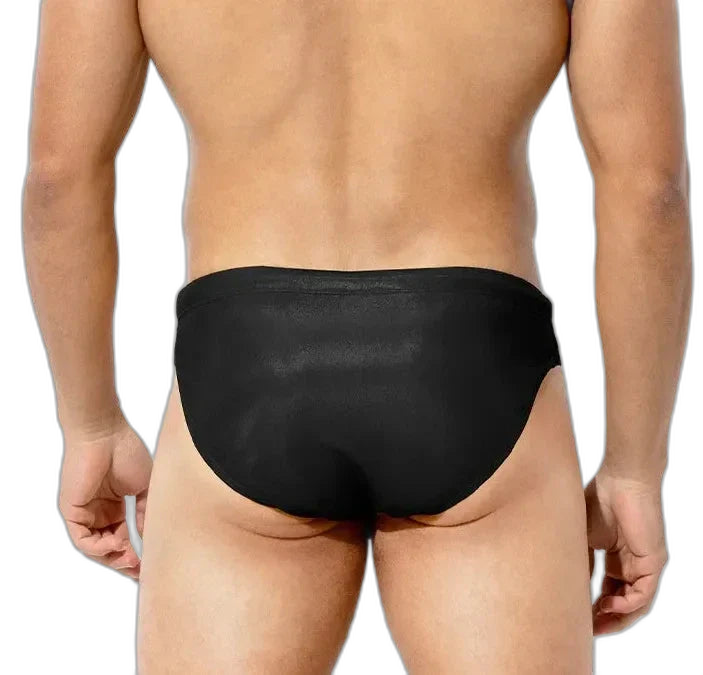 Liquid Chrome Metallic Briefs