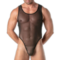 TOF Paris Mesh Body Thong Black