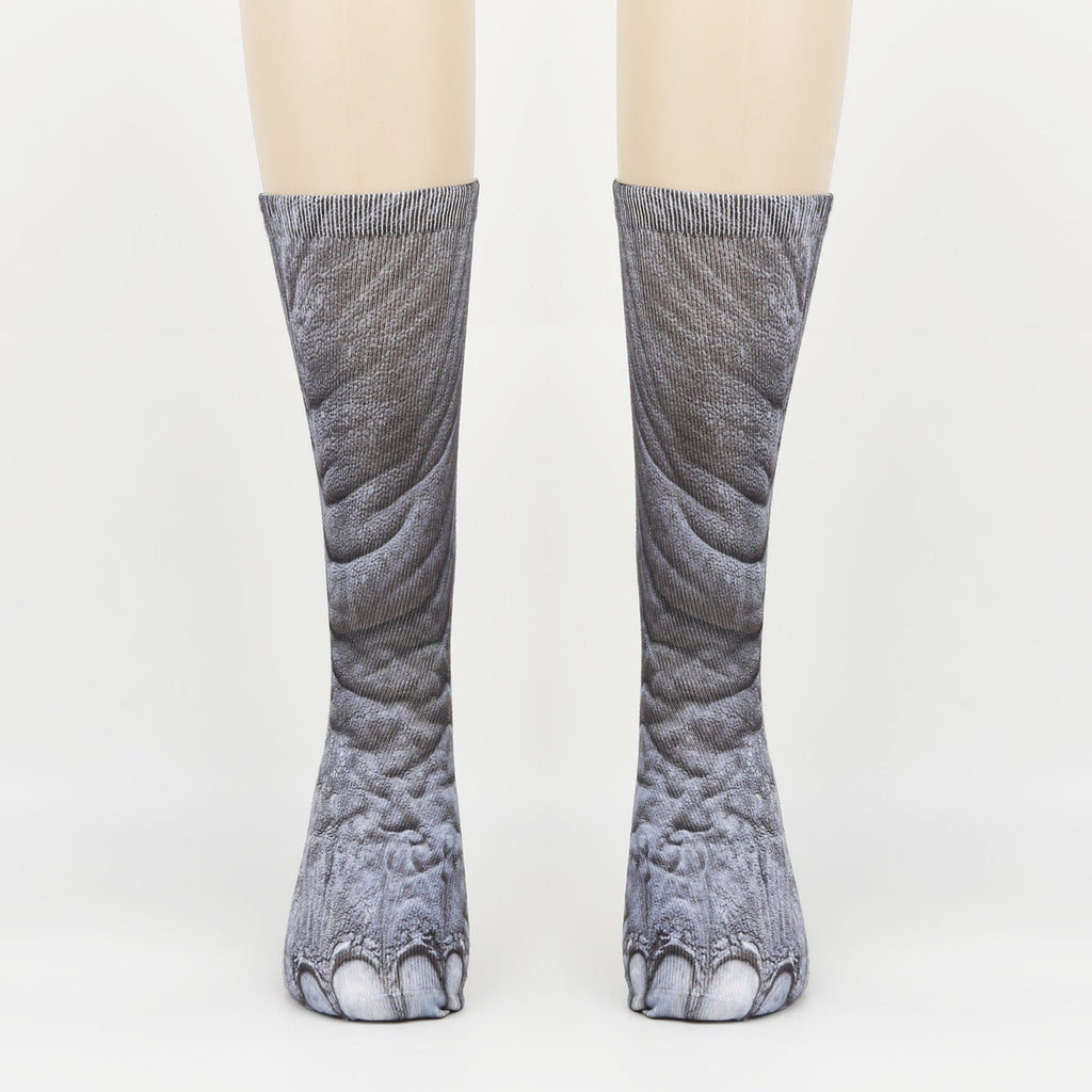 3D Animal Foot Print Socks Printed Socks