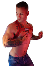 Breedwell Cumdump Bulldog Harness Red