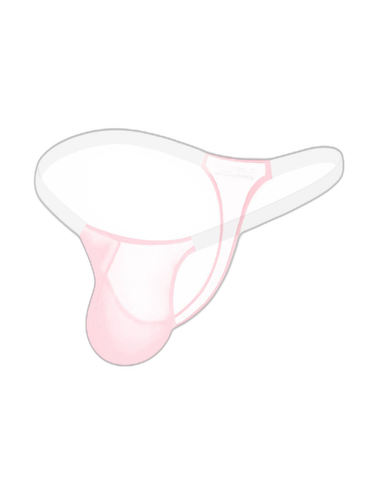 2 Pack Men's Sexy Seamless Semi-Transparent Thong & Strings