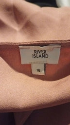 WOMEN'S River Island Peach Blouse (16UK)