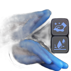Mystique - 8.2 Inch Blue Fist Dildo - Silicone Anal Toy