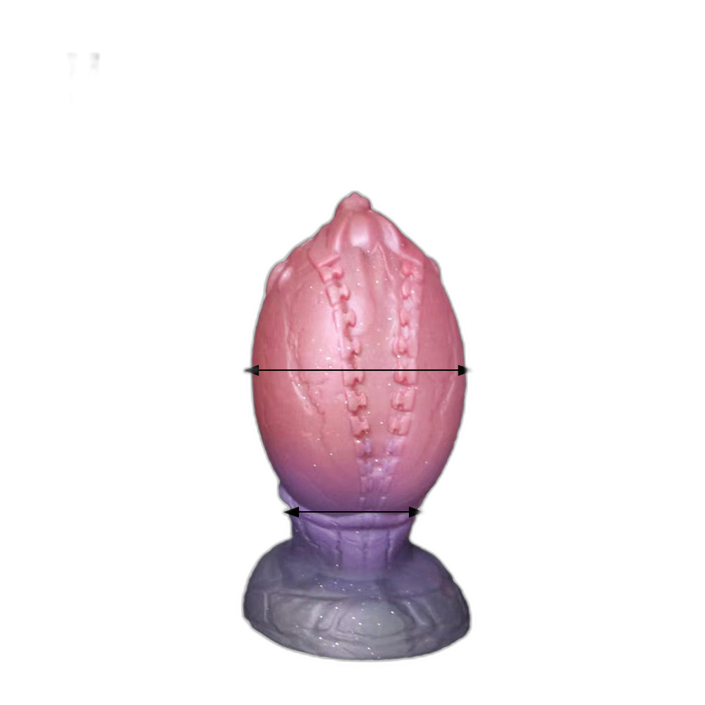 Dragon Hatch Silicone Egg Plug - Huge Anal Toy - Silicone Butt Plug - Anal Trainer