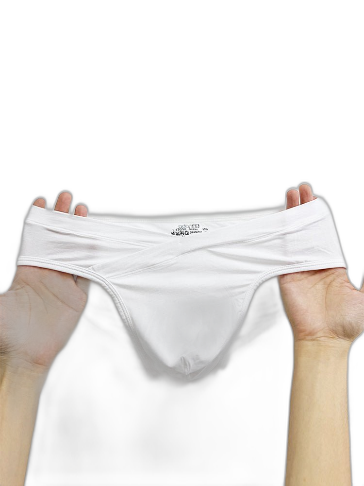 2 Pack Men's Ultra-Soft Modal Breathable Mesh Ice Silk Briefs