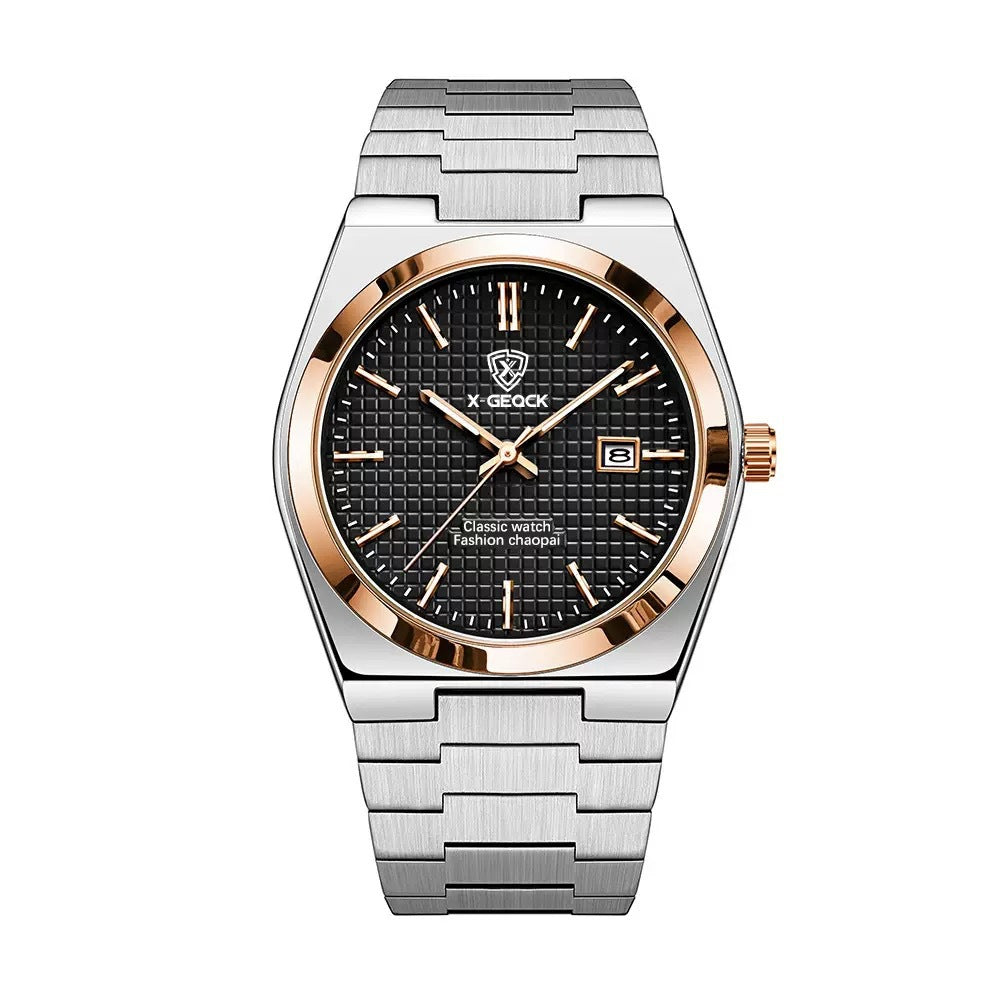 Butterfly Clasp Men's Quartz Swiss Watch