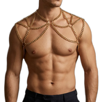 Metallic Chain Body Harness