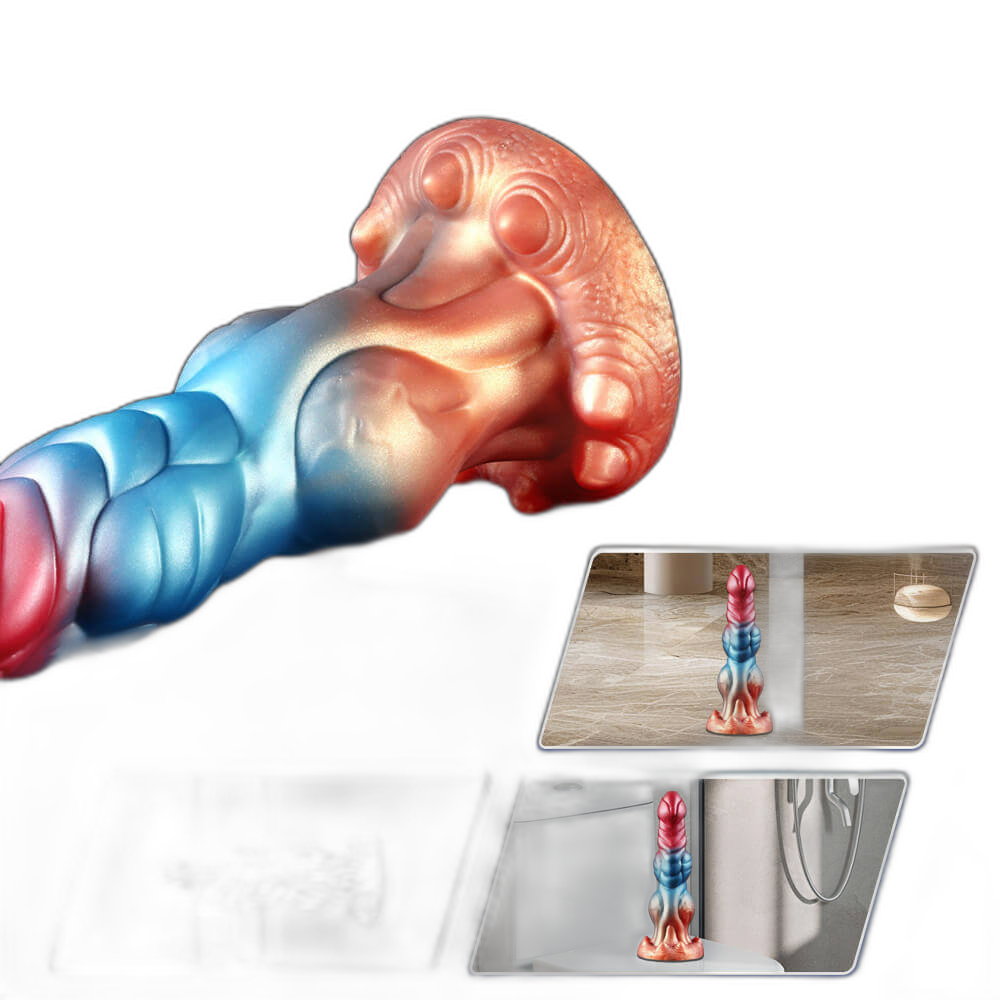 Terry - 10 Inch Thrusting Dildo - Fantasy Knotted Dildo
