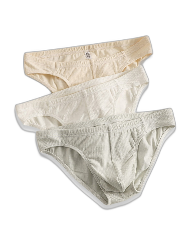 4 Pack Men's Organic Cotton Stretch Fit Workout Ready Briefs