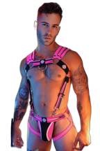 Breedwell Circuit Breaker Body Harness Neon Pink
