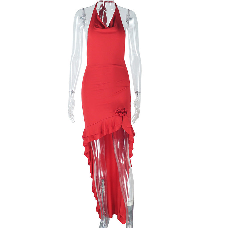 Fashion Women's Wear Elegant Fishtail Dress Sleeveless V-shaped