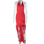 Fashion Women's Wear Elegant Fishtail Dress Sleeveless V-shaped