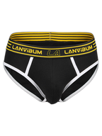 Men’s Spliced Color Pouch Briefs