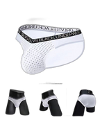 2-Pack Breathable Low Waist U-Convex Semi-Transparent Men's Briefs