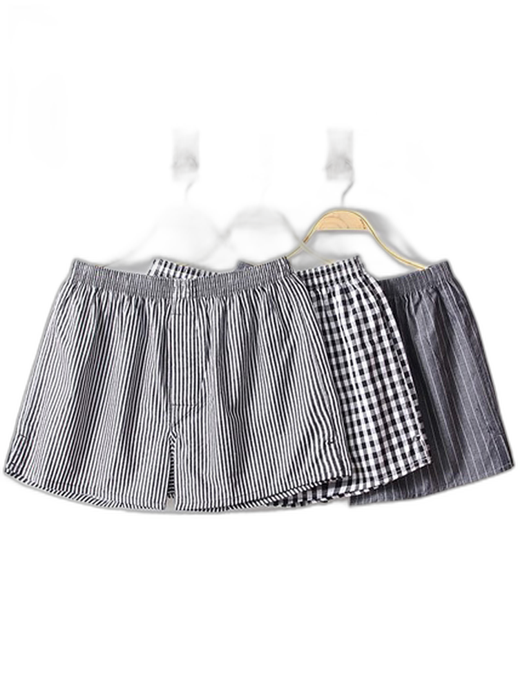 3 Pack Men's Cotton Loose Boxers