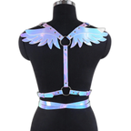 Holo Gothic Angelic Wings Harness