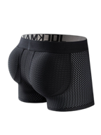 Sponge Cushion Mesh Buttock Boxer Briefs