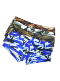4-pack Men's Low-rise U-pouch Camouflage Boxer Briefs