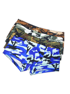 4-pack Men's Low-rise U-pouch Camouflage Boxer Briefs
