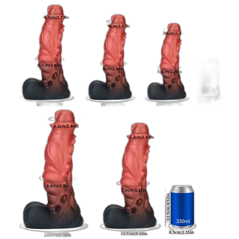 Muscle - Monster Dildo - Beast Dildo - 5 Sizes