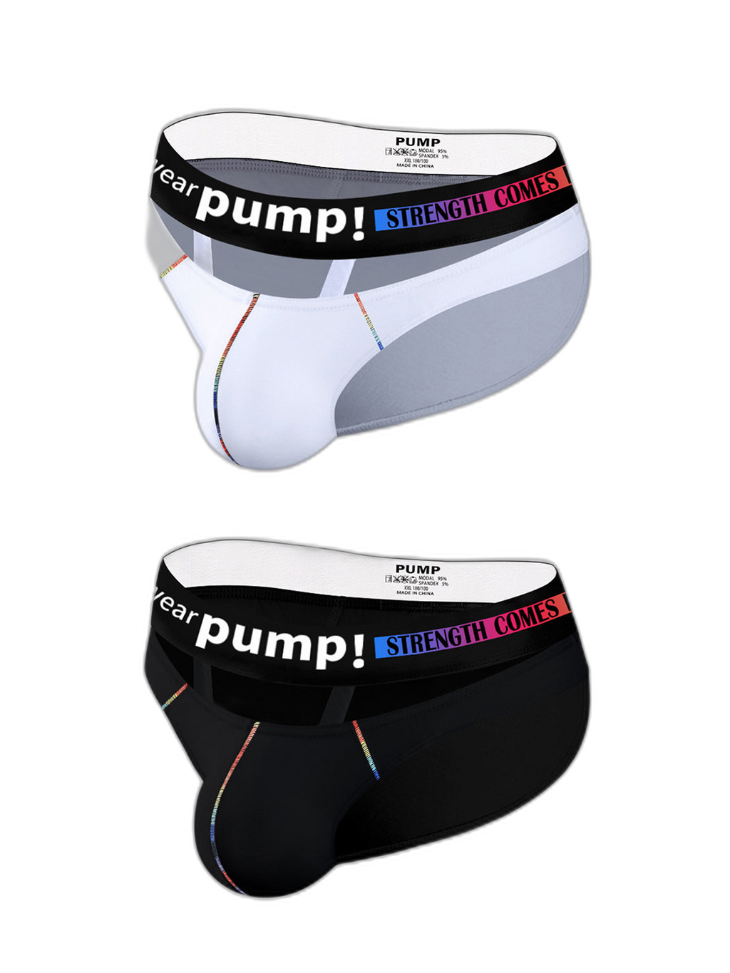 2 Pack Men’s Sexy Low-rise Garter Briefs