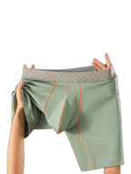 2 Pack Men's Cotton Casual Sporty Mid-Rise Sexy Pouch Midway Briefs