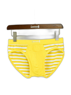 3 Pack Men's Mid-Rise Cotton Striped Briefs