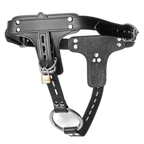 ruff GEAR Leather Locking Chastity Belt