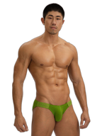 2 Pack Men's Solid Color Low Rise Sweat-Absorbent Large U-Shaped Small Pocket Briefs