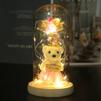 Colorful 24k Gold Foil Flower Color GoldWith Lights Christmas Gift