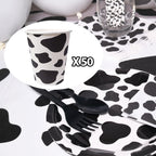 EaciTown 50 Pcs Cow Print Paper Cups – Cowgirl & Farm Birthday Party Supplies
