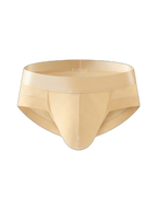 3 Pack Men's Cooling Silktech Briefs - U-Pouch Design & Checkered Antibacterial Lining