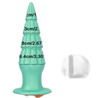 Christmas Tree Dildo - Silicone Butt Plug with Unique Layered Design - 3 Sizes