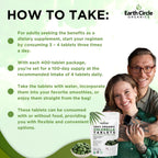 Earth Circle Organics Organic Chlorella Tablets 400 Count – High Potency, Broken Cell Wall, Vegan & Kosher | Pack of 3