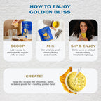 Earth Echo Golden Bliss - Golden Milk Powder with Turmeric and Ginger for Relaxation and Sleep | Organic, Vegan