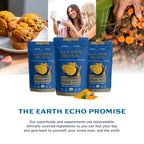 Earth Echo Golden Bliss - Golden Milk Powder with Turmeric and Ginger for Relaxation and Sleep | Organic, Vegan