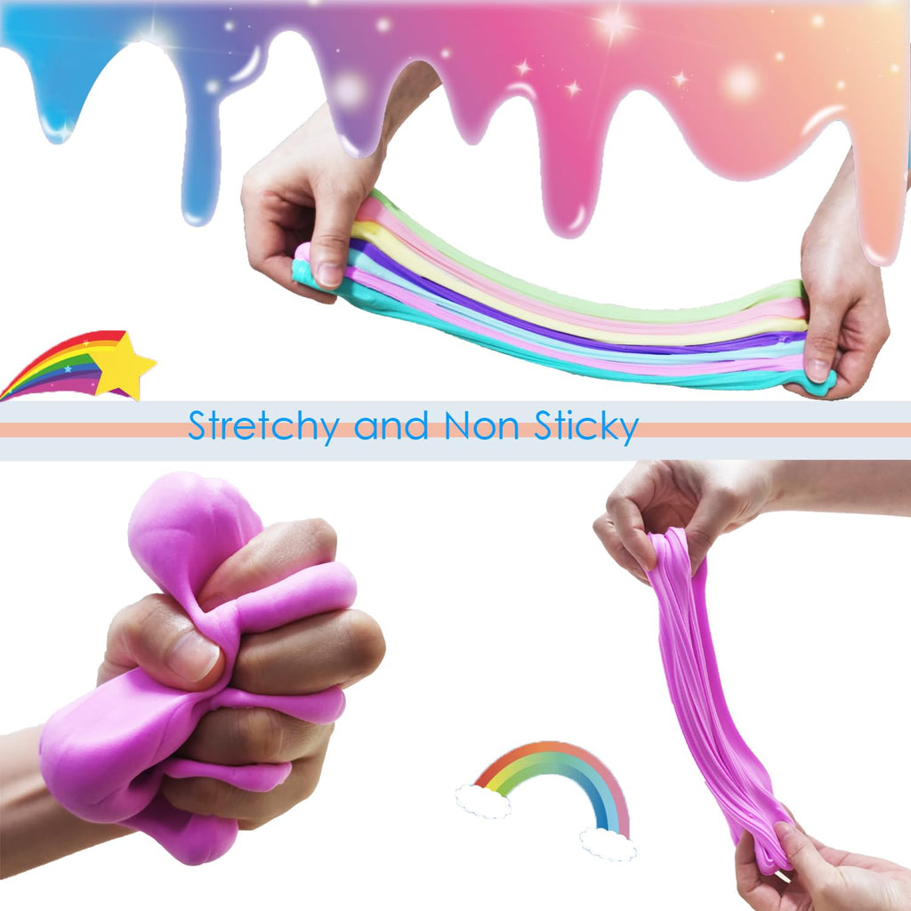 EASYCITY 41-Pack Mini Butter Slime Kit – Scented Slime Party Favors