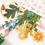 Easy Joy Daisy Flower Banner - Wildflower Paper Garland for Wall Decor and Boho Party Backdrops