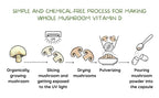 EAT INTACT Vegan Vitamin D 2000 IU | Organic Whole Mushroom, Two-Ingredient