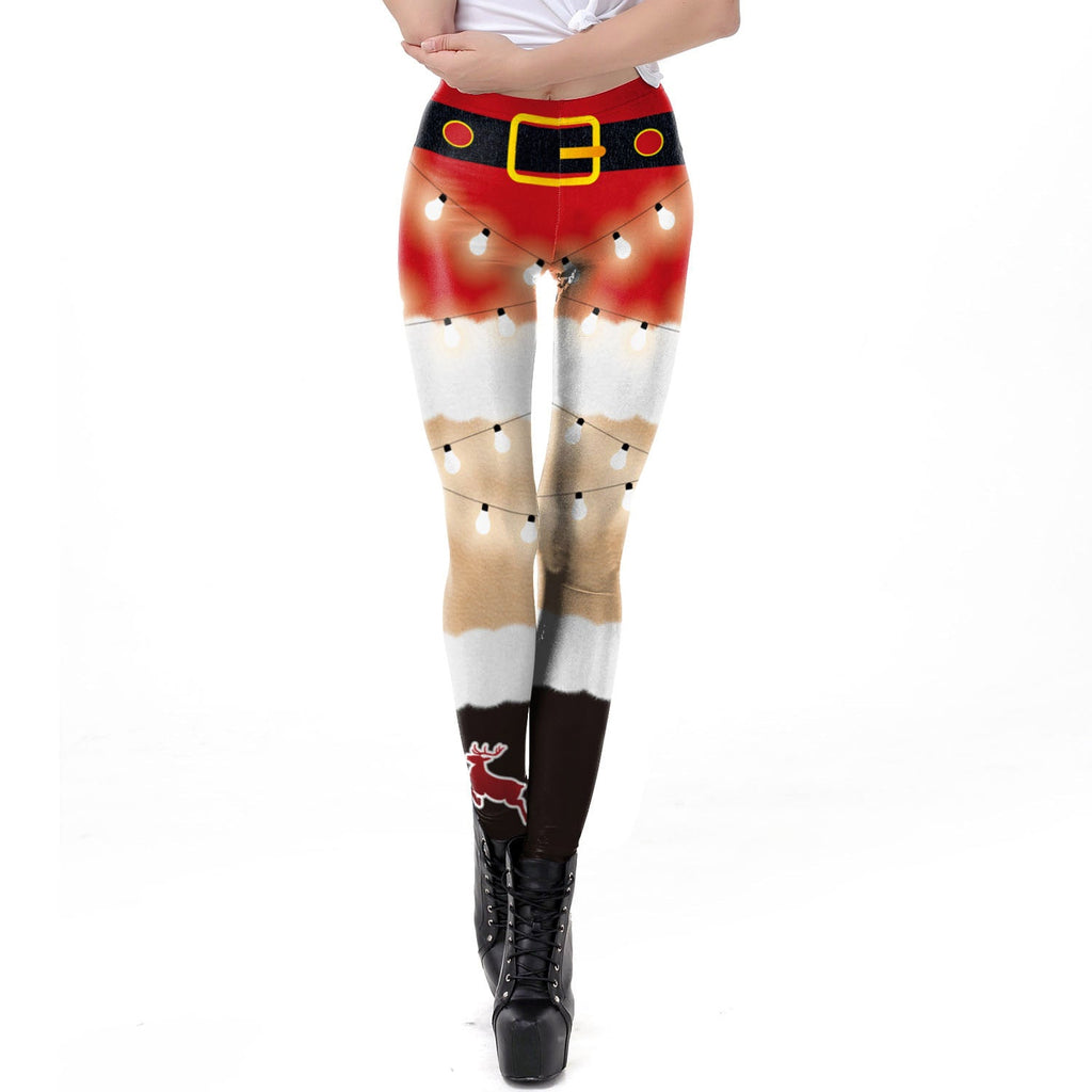 Sexy 3D Digitally Printed Slim-fit Leggings