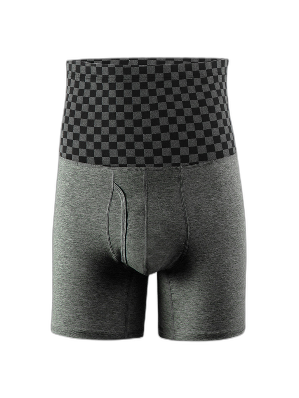 Men's Tummy Control Boxer Briefs With Functional Fly